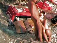 Voyeur On Public Beach Wife Fuck The Hubby With Strapon